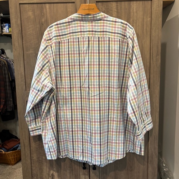 L.L. Bean Women’s 2X Plaid Button Down Shirt Wrinkle Free Top - Picture 2 of 11